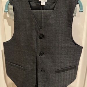 Janie and Jack Herringbone Wool Vest and Pants Set